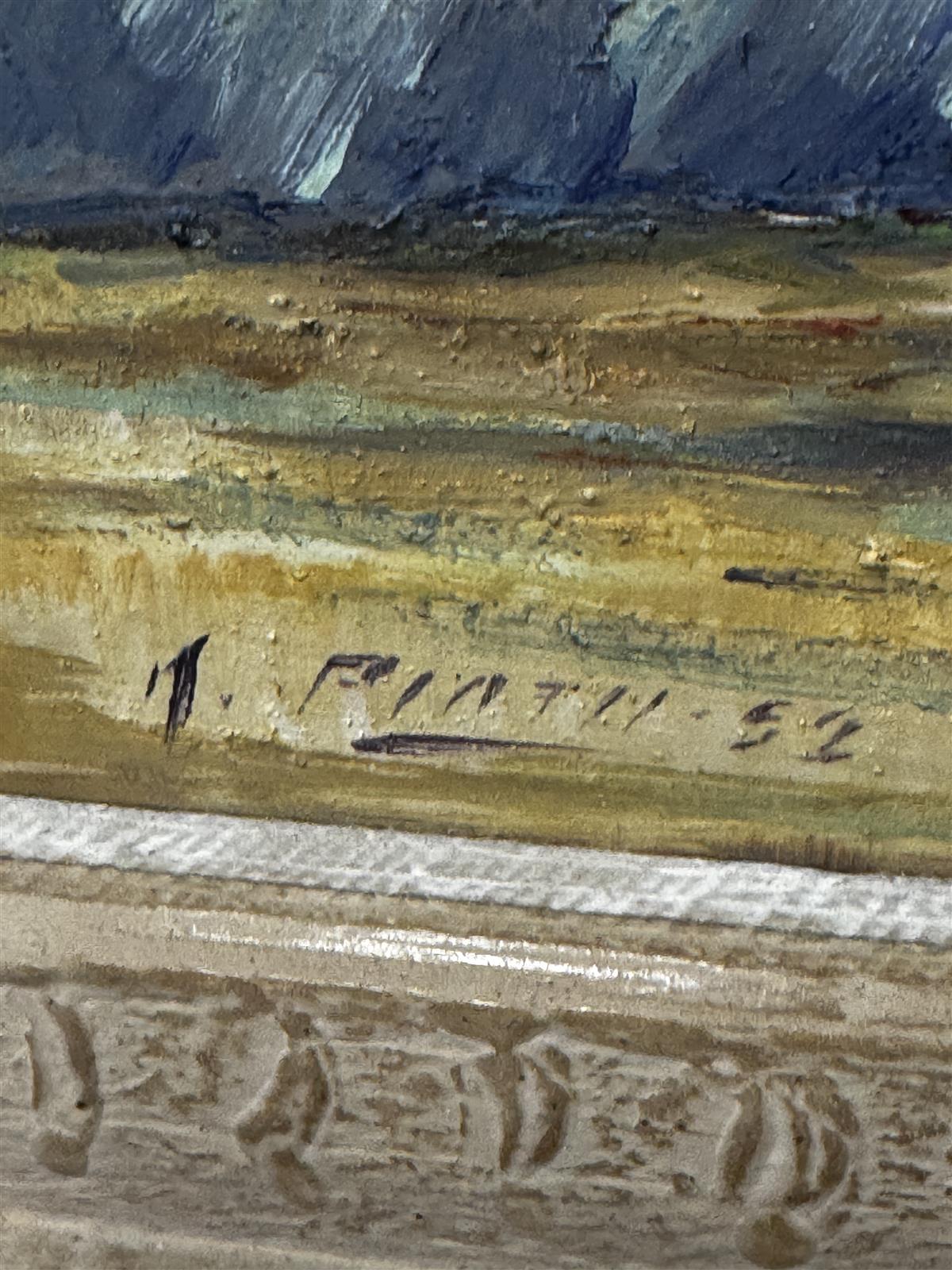 Taulu öljyväri kukka-asetelma tunnistamaton