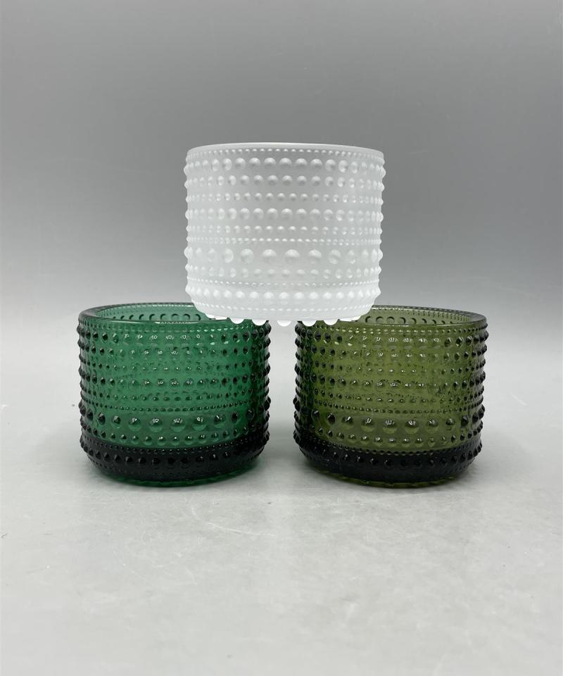 Iittala Kastehelmi kynttilälyhty eriväriset 7kpl, Oiva Toikka