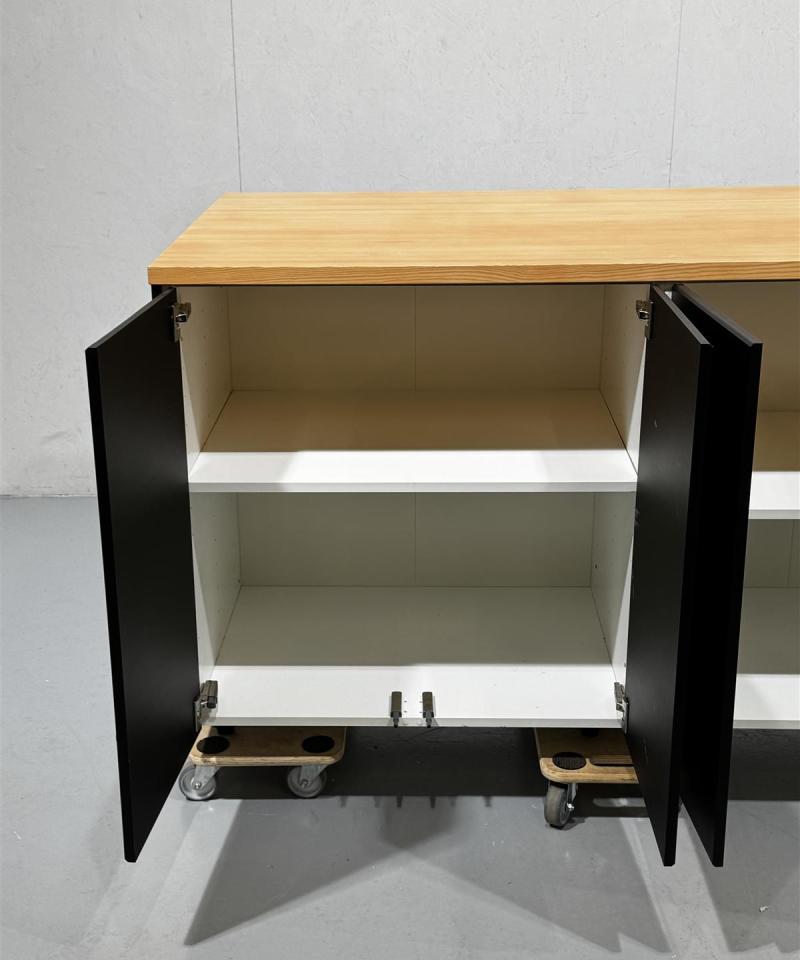 Keittiösaareke puutasolla 164x90 alakaapit