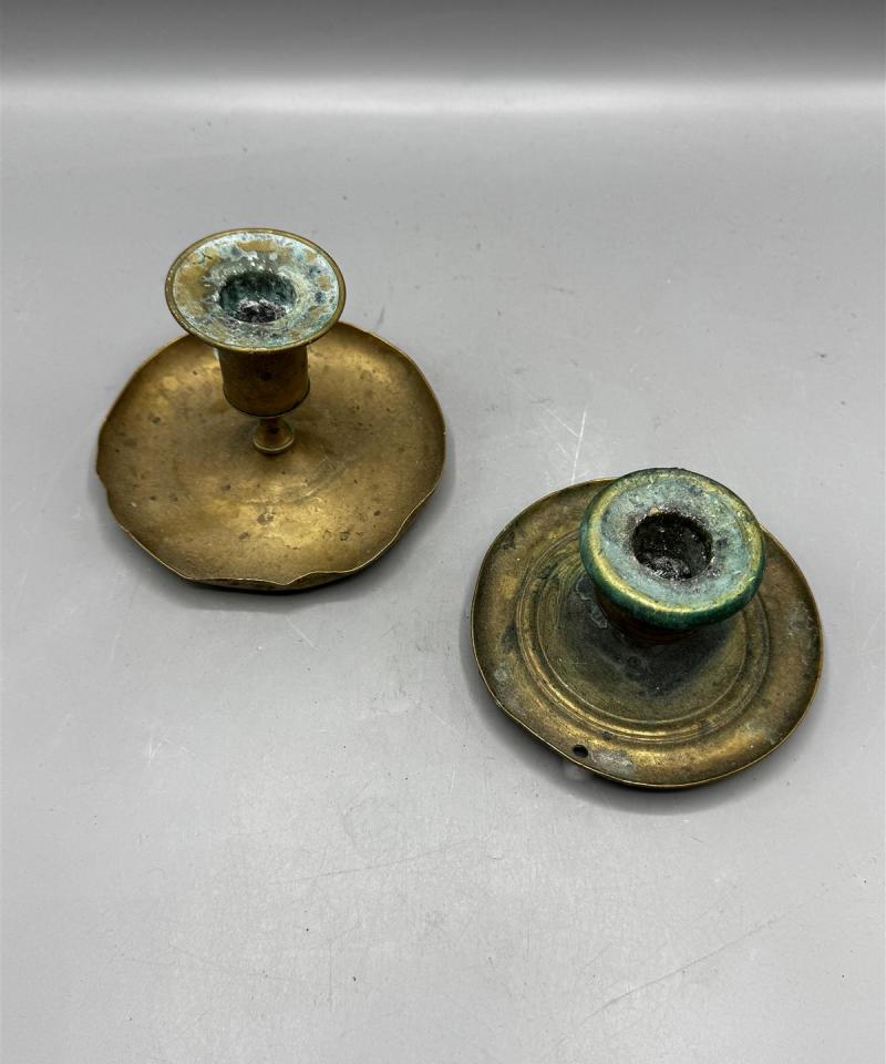 Fiskars kynttilänjalat 1800 luku (2kpl) messinki