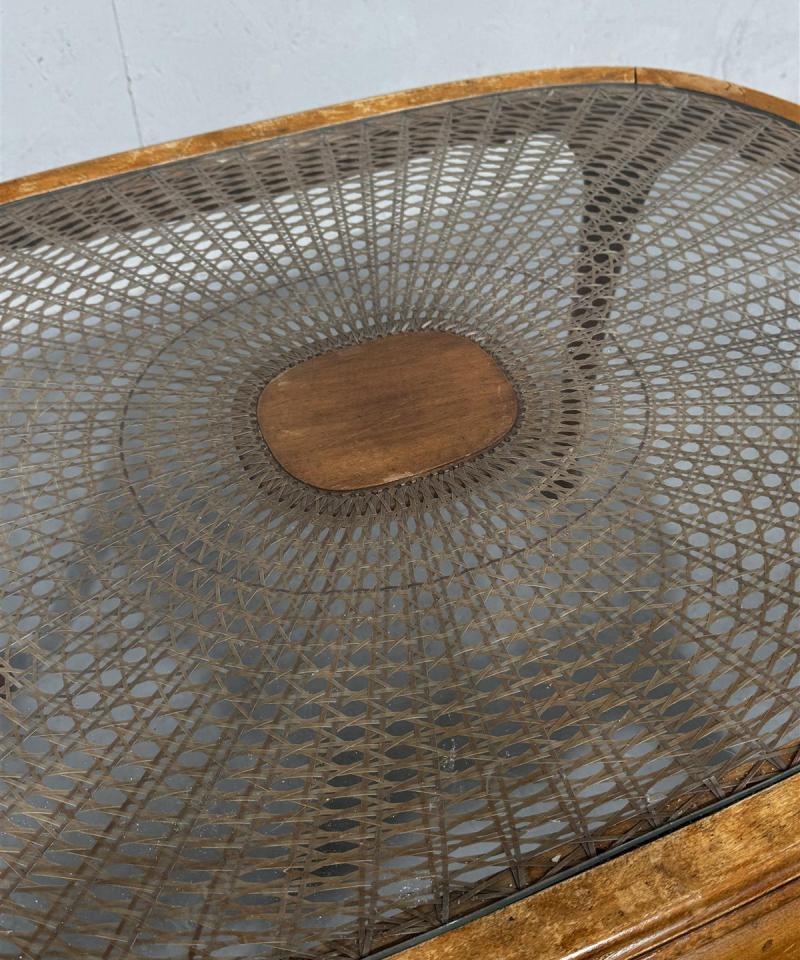 Rokokoo sohvapöytä punos-koriste