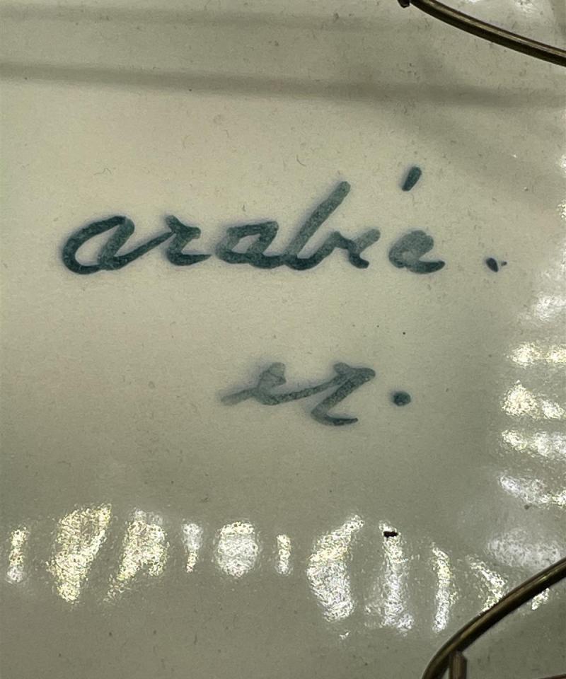Arabia käsinmaalattu seinälautanen
