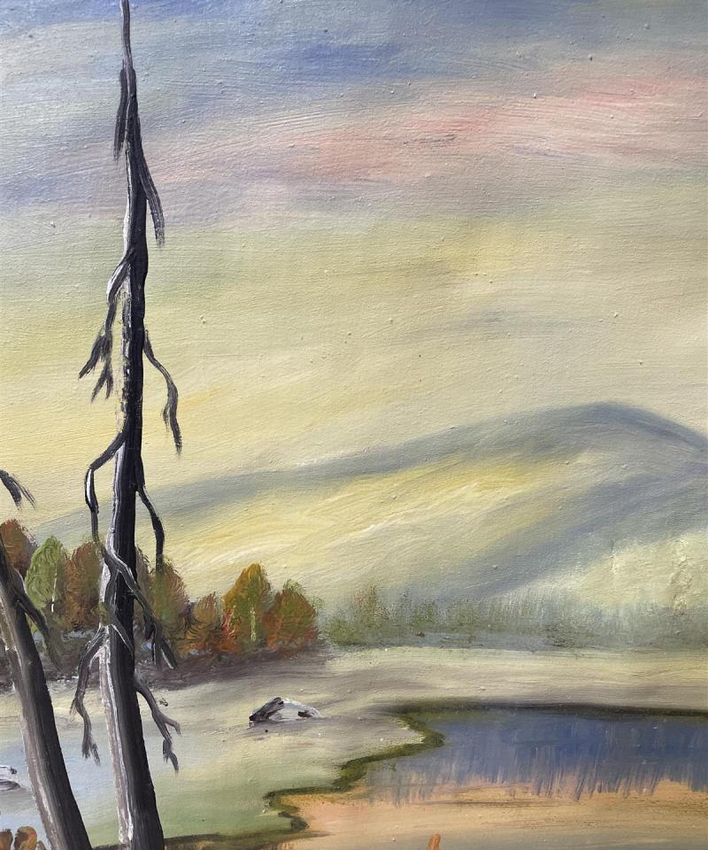 Taulu Maisema öljyväri, A Koren