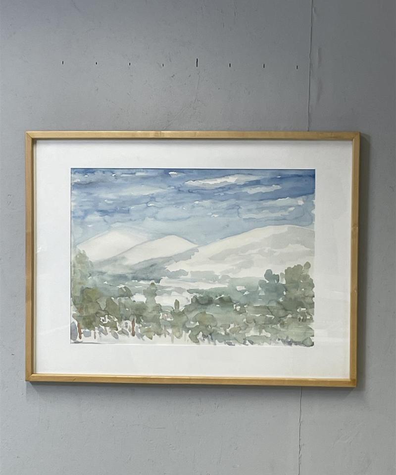 Taulu Pallastunturi maisema vesiväri, Pentti Penttilä 1988