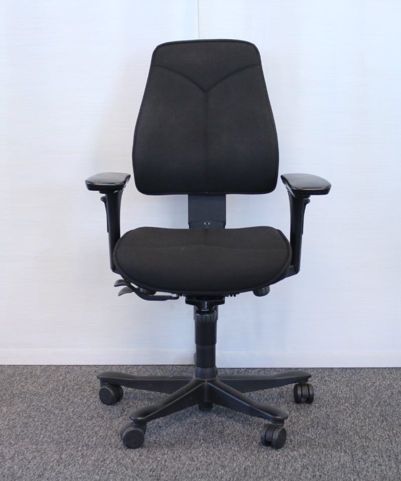 Alternative view of Kinnarps 6000 -työtuoli musta, lyhyt selkänoja