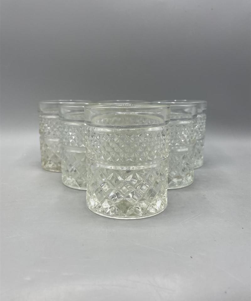 Vintage Anchor Hocking Wexford juomalasit 6kpl