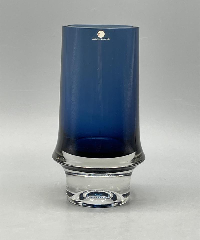 Iittala 3581 maljakko sininen; Tapio Wirkkala