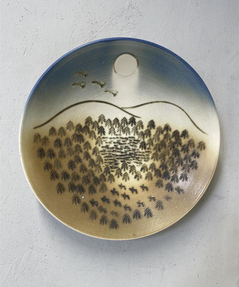 Bjarmia käsintehty koristeellinen seinälautanen/vati