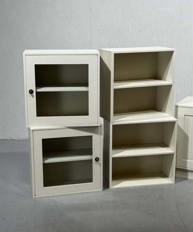 Vintage hyllykkö kaapeilla (6 moduulia)