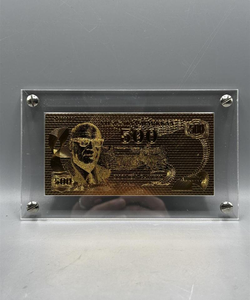 Kullattu 500 markan seteli