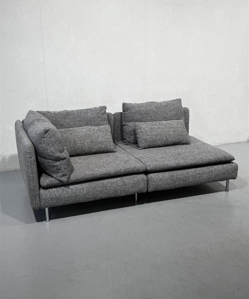 Ikea Söderhamn kulmasohva harmaa