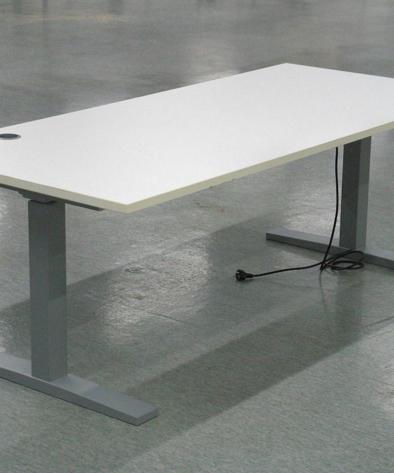 Alternative view of Isku sähköpöytä valkoinen / harmaa 160*80 cm