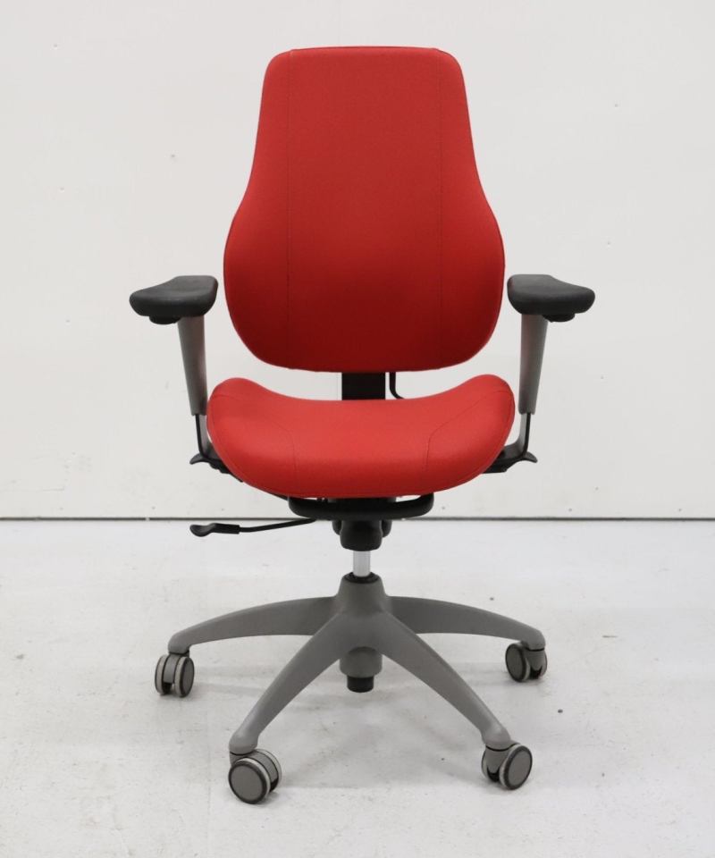 Alternative view of Isku Step-työtuoli, punainen korkea selkänoja