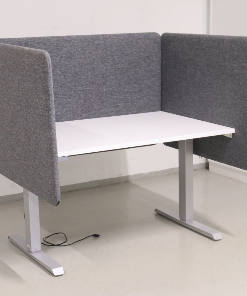 Alternative view of Narbutas harmaa akustoiva pöytäsermi kokonaisuus 120* cm pöytään