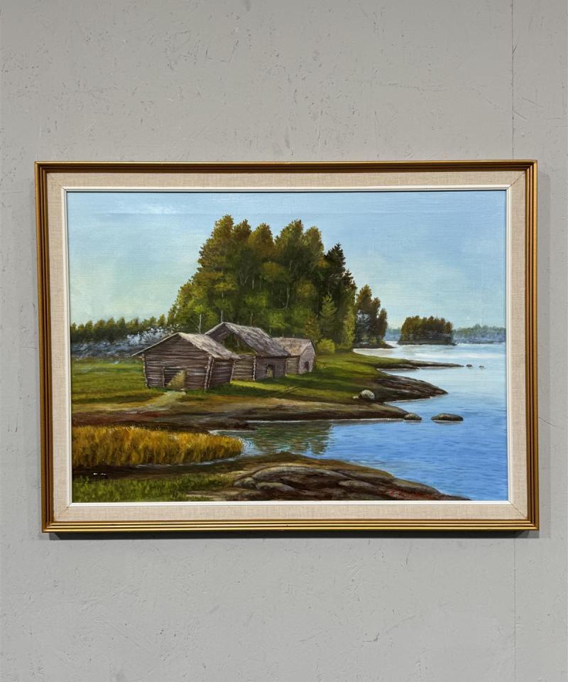 Taulu öljyväri maisema P. Koskinen