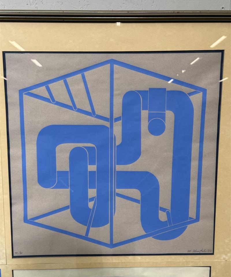 Taulu serigrafia 4 teosta Mikko Maatela