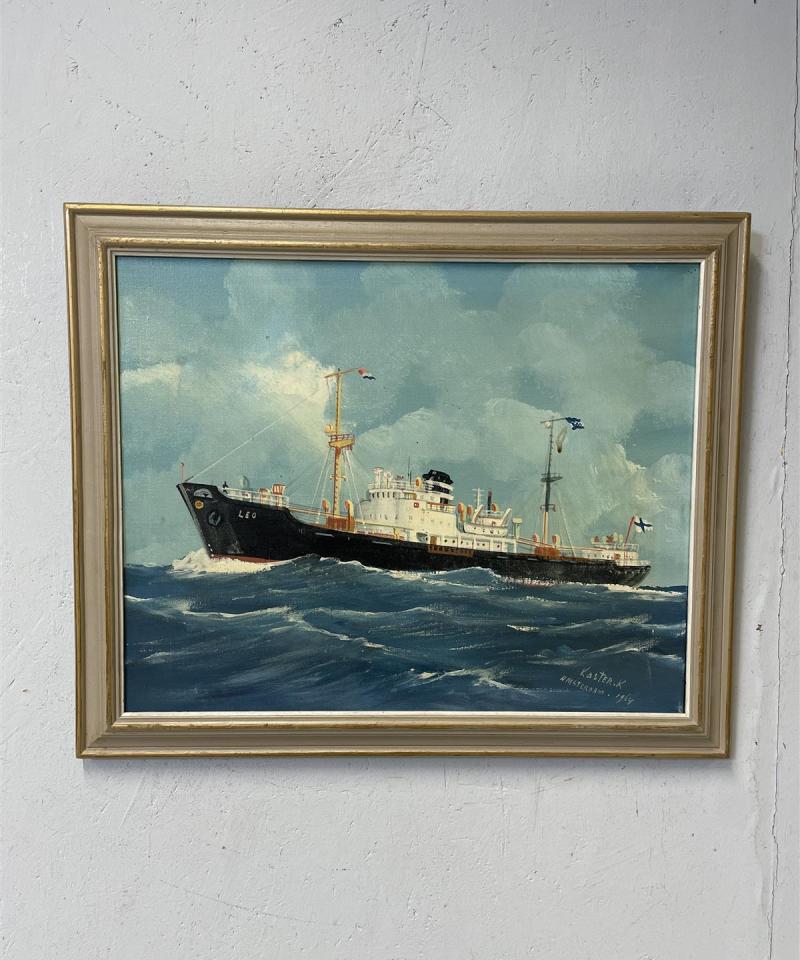 Taulu Merimaisema öljyväri, Koster K 1964