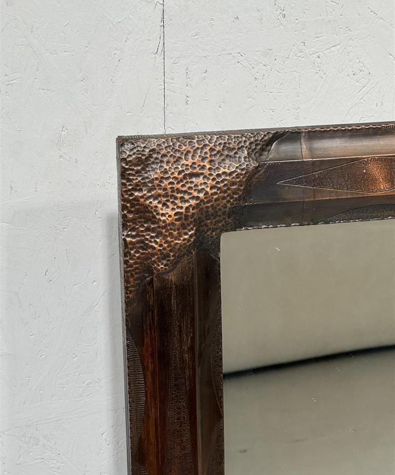 Vintage peili kuparikehyksillä 67x124