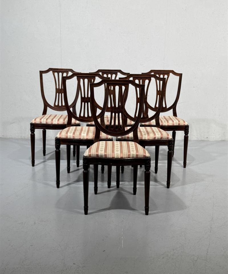 Kustavilais ruokatuolit (6kpl) ruskea