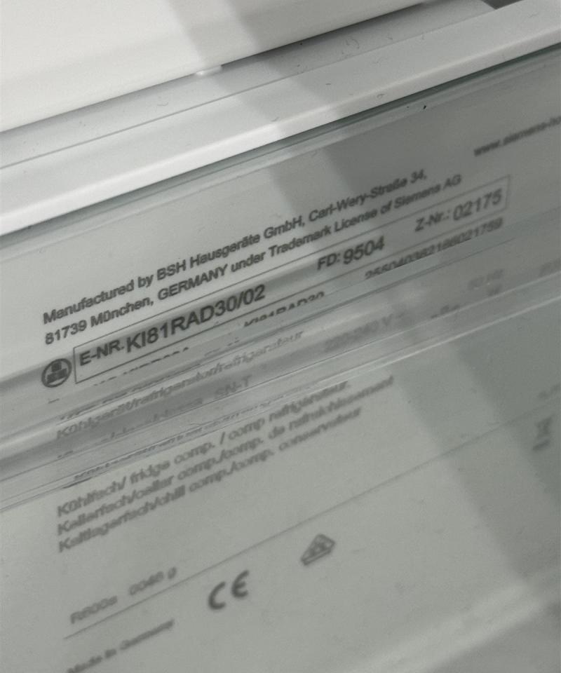 Siemens integroitu jääkaappi