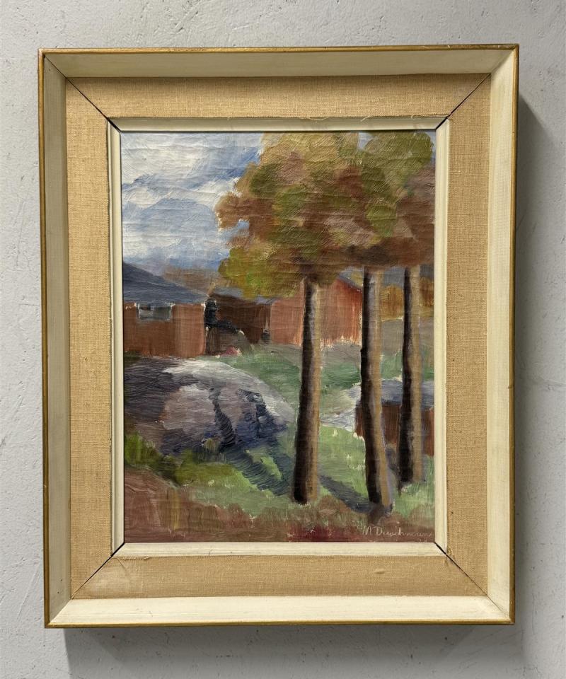 Taulu öljyväri maisema M Durchman