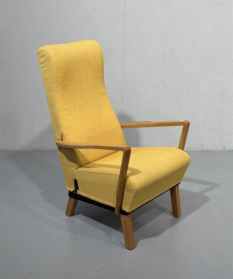 O H Sjögren Seat up seniori nojatuoli keltainen