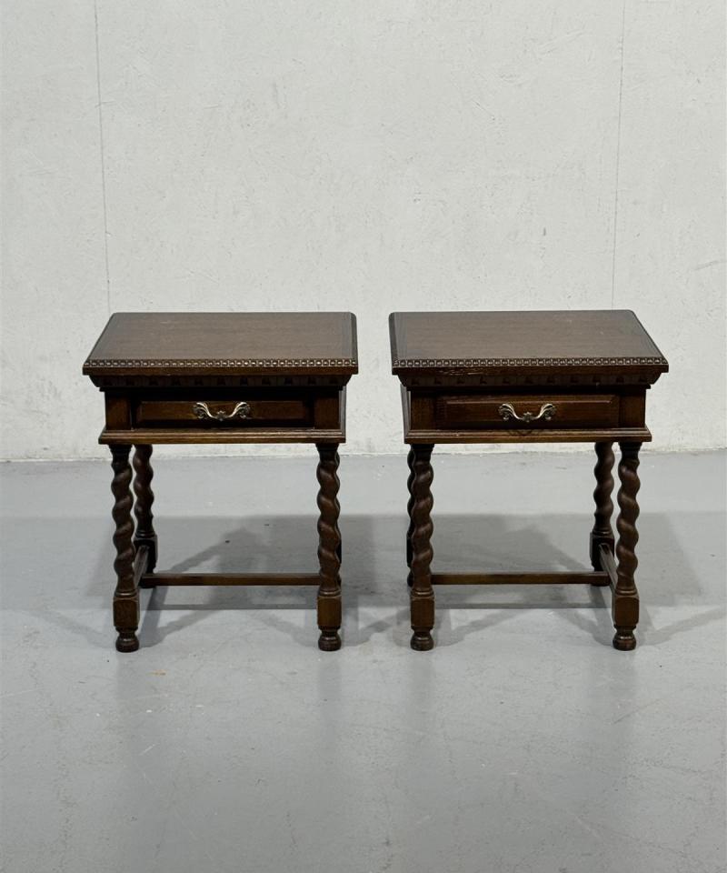 Barokki yöpöydät (2kpl) ruskea