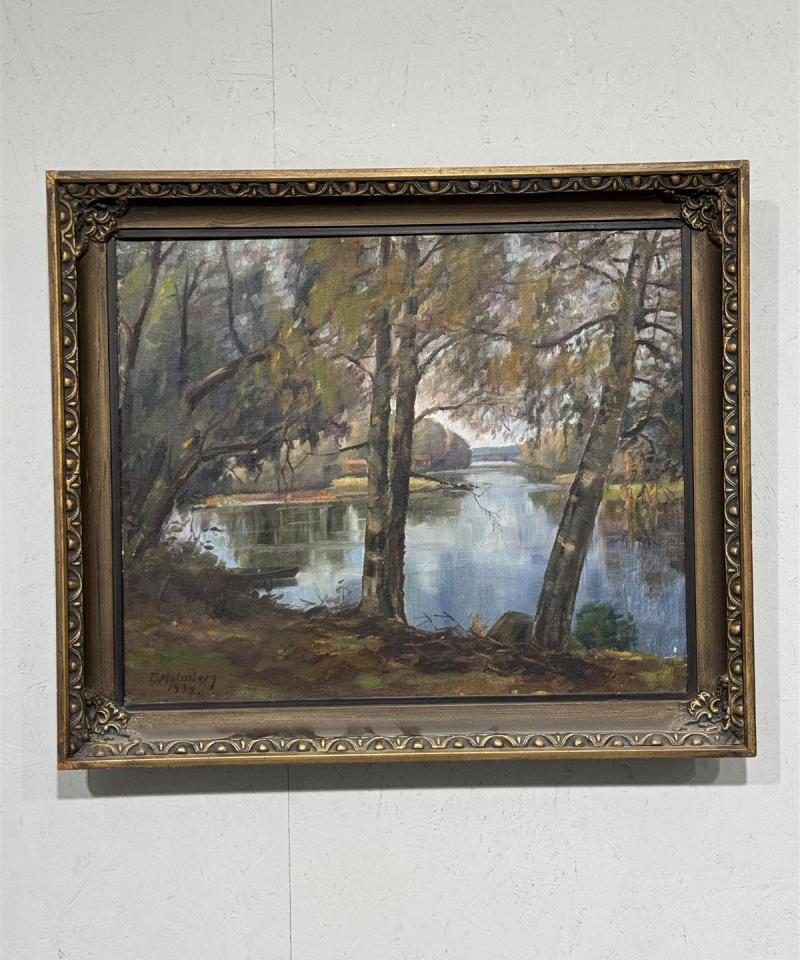Taulu öljyväri maisema T Malmberg 1934
