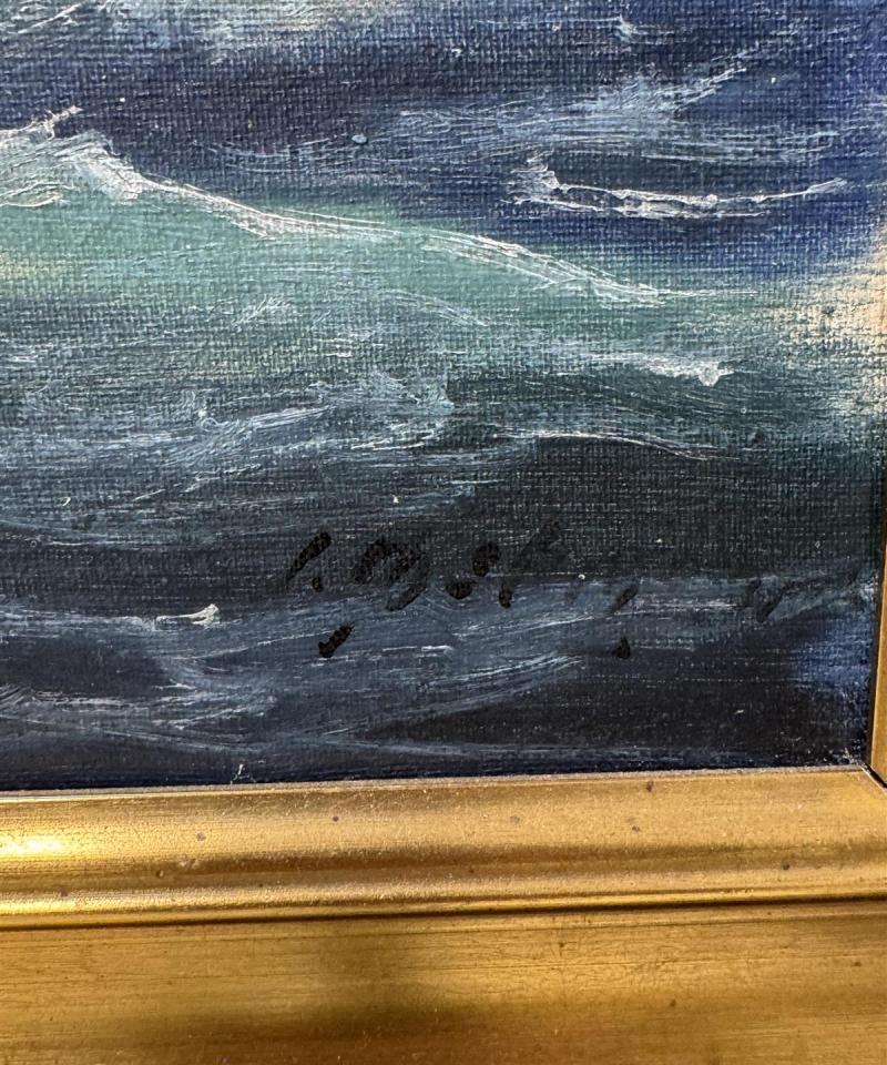 Taulu öljyväri merimaisema Tuntematon