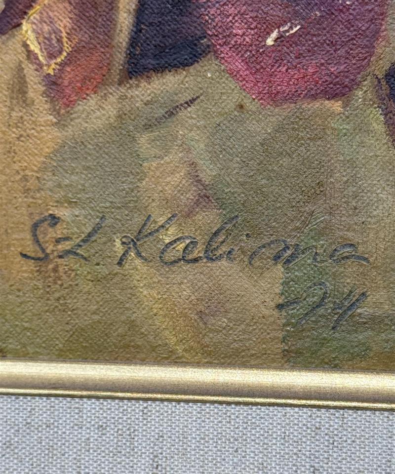 Taulu öljyväri kukka-asetelma S.L. Kalima
