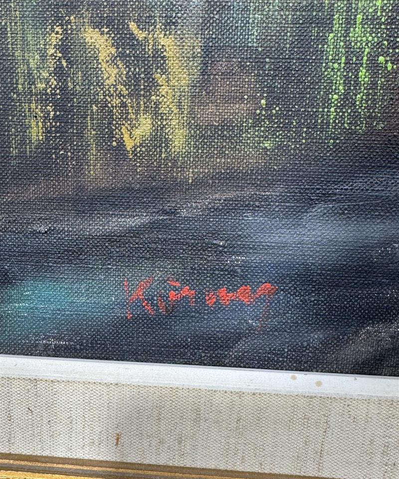 Taulu öljyväri kaupunkimaisema Tuntematon