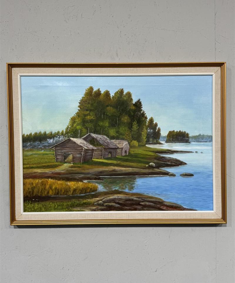Taulu öljyväri maisema P. Koskinen