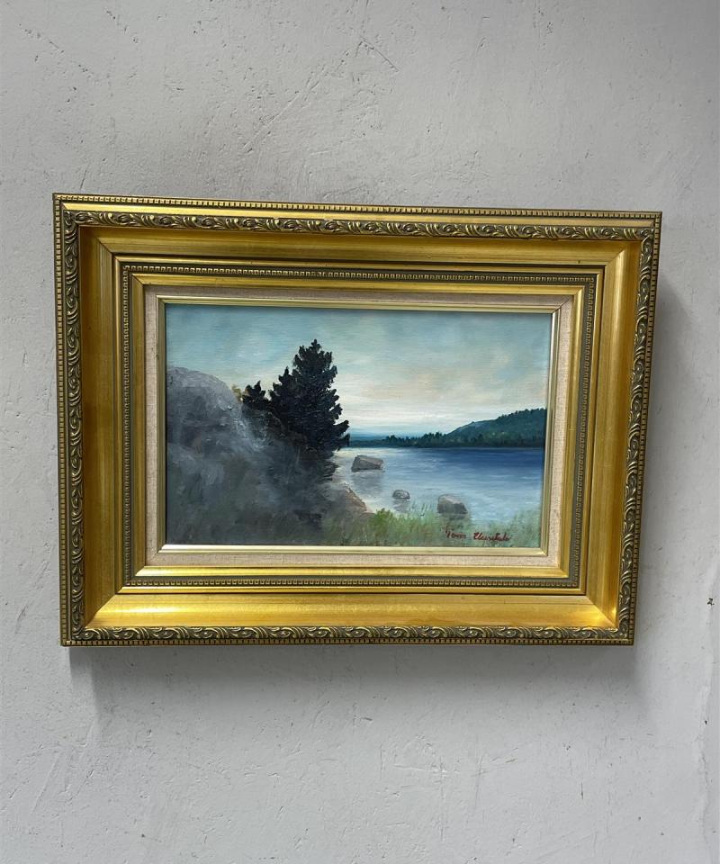 Taulu Maisema öljyväri, signeerattu