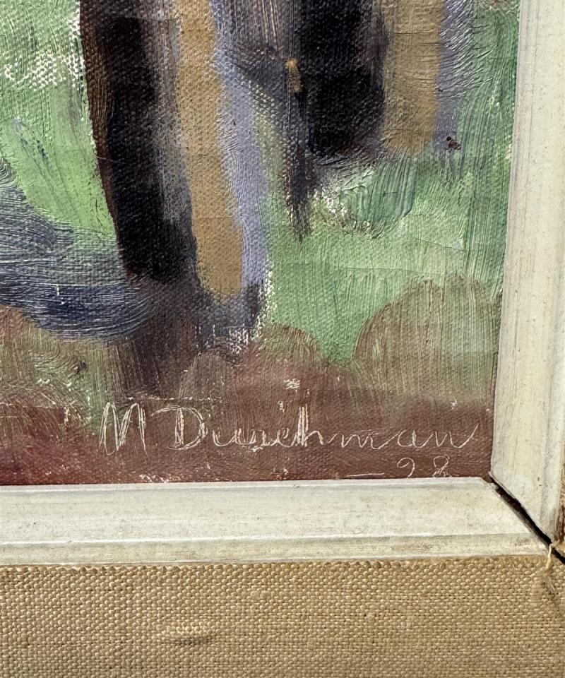 Taulu öljyväri maisema M Durchman