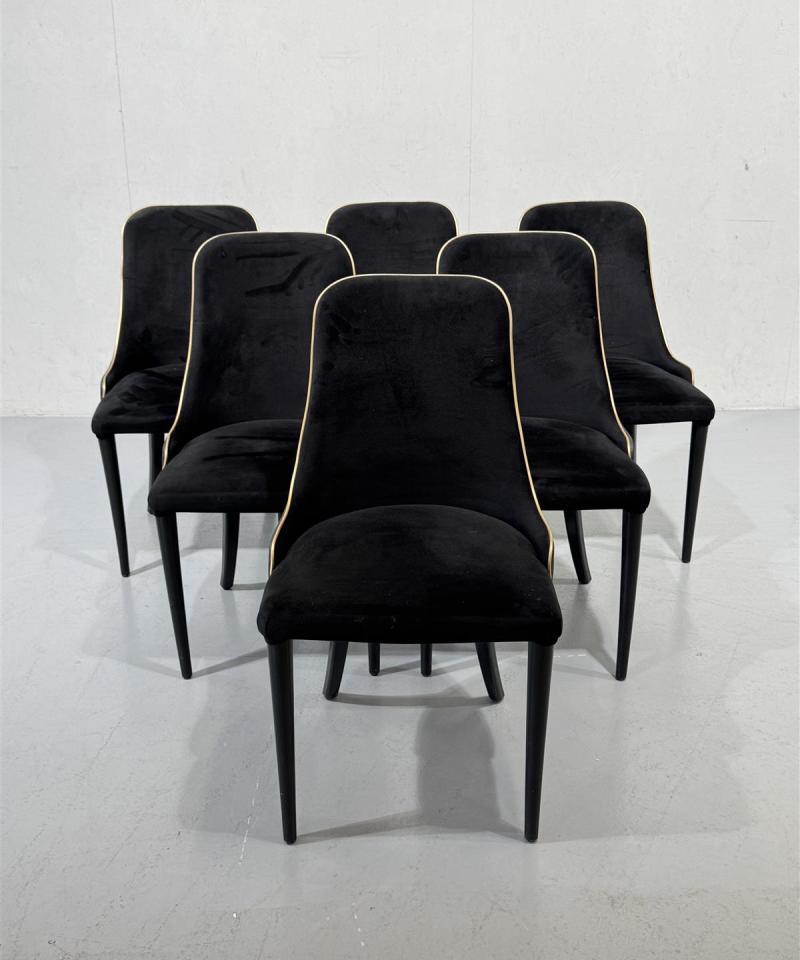 Bellona Carlino musta tuoli (6 kpl)