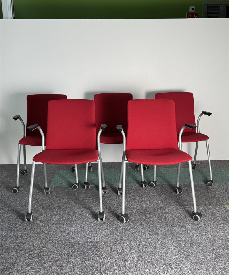 Kinnarps toimistotuolit (5kpl) punainen