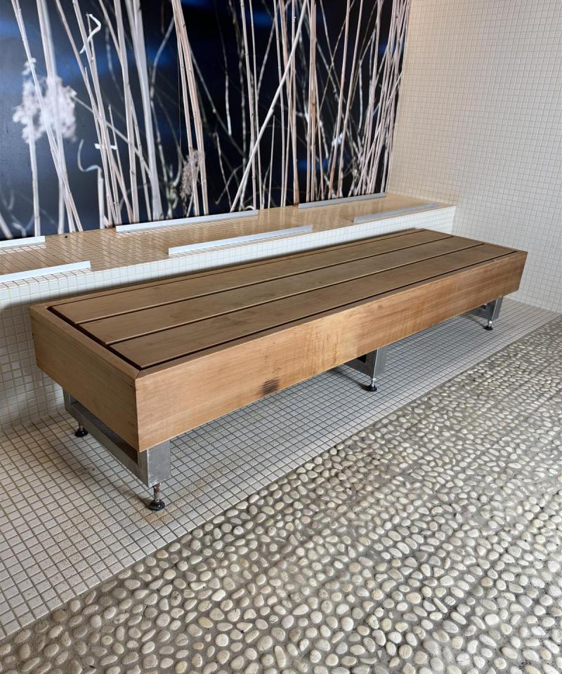 Sauna penkki rst jaloilla 180cm
