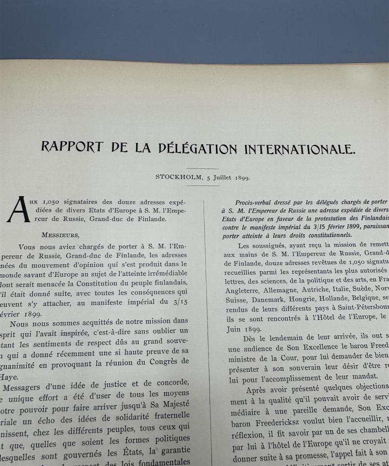 Pro Finlandia kirja 1899