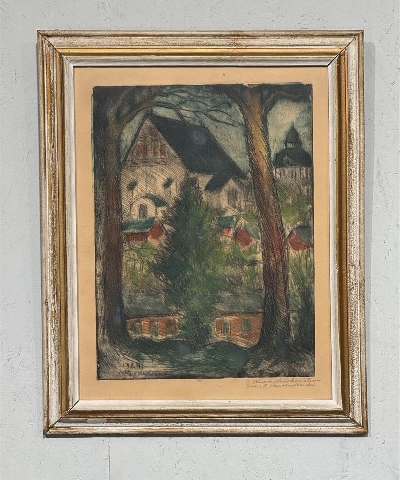 Taulu värietsaus maisema Jalmari Ruokokoski 1924