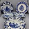 Delft Blue sininen seinälautanen (5kpl)