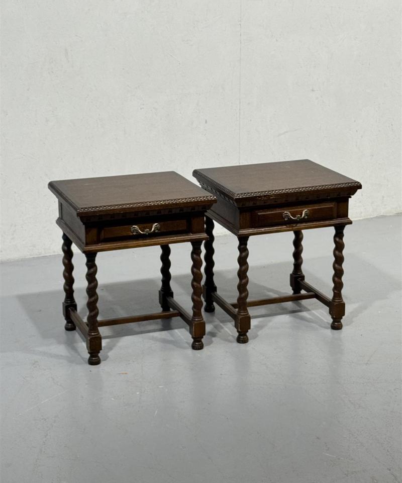 Barokki yöpöydät (2kpl) ruskea