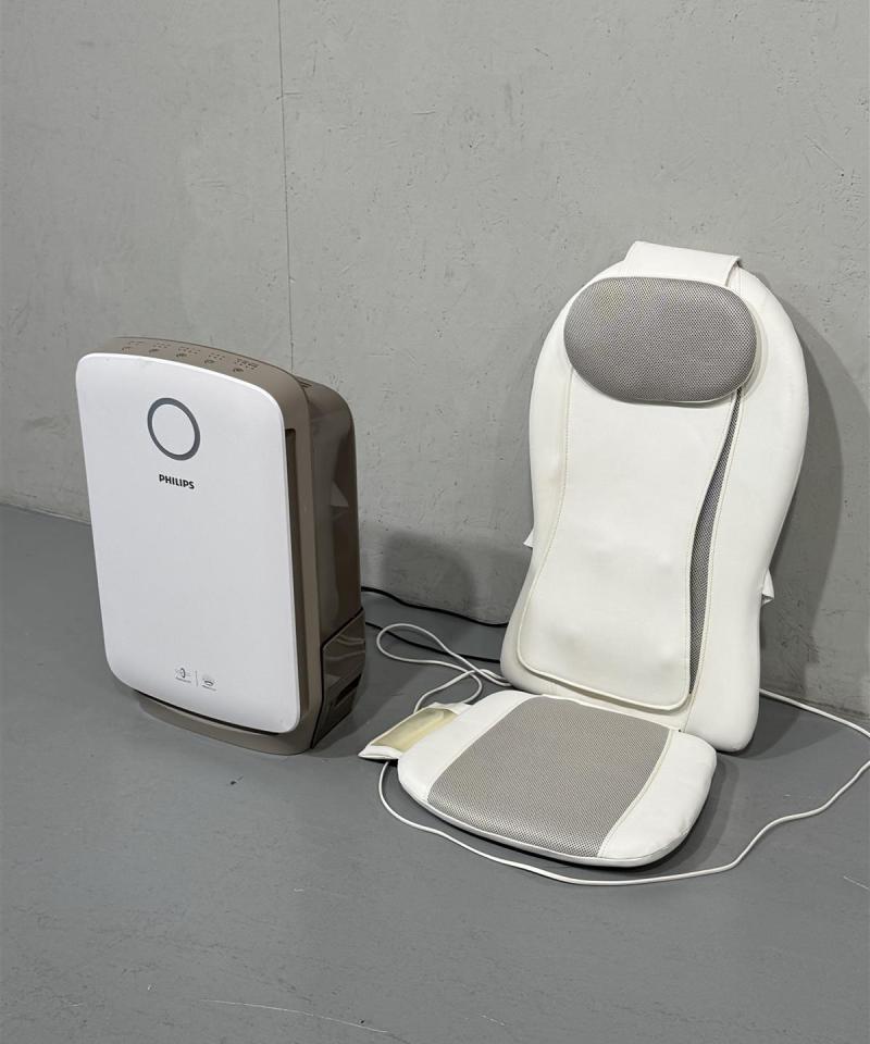Philips ilmanpuhdistin ja hierontatyyny
