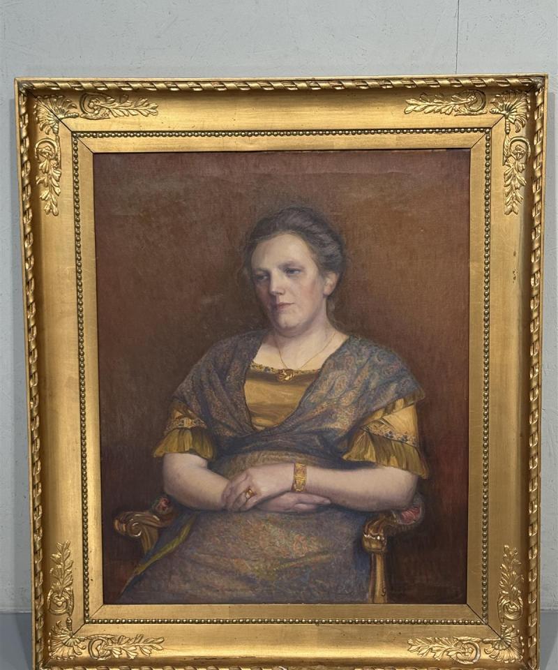 Taulu öljyväri muotokuva Werner Von Hausen 1913