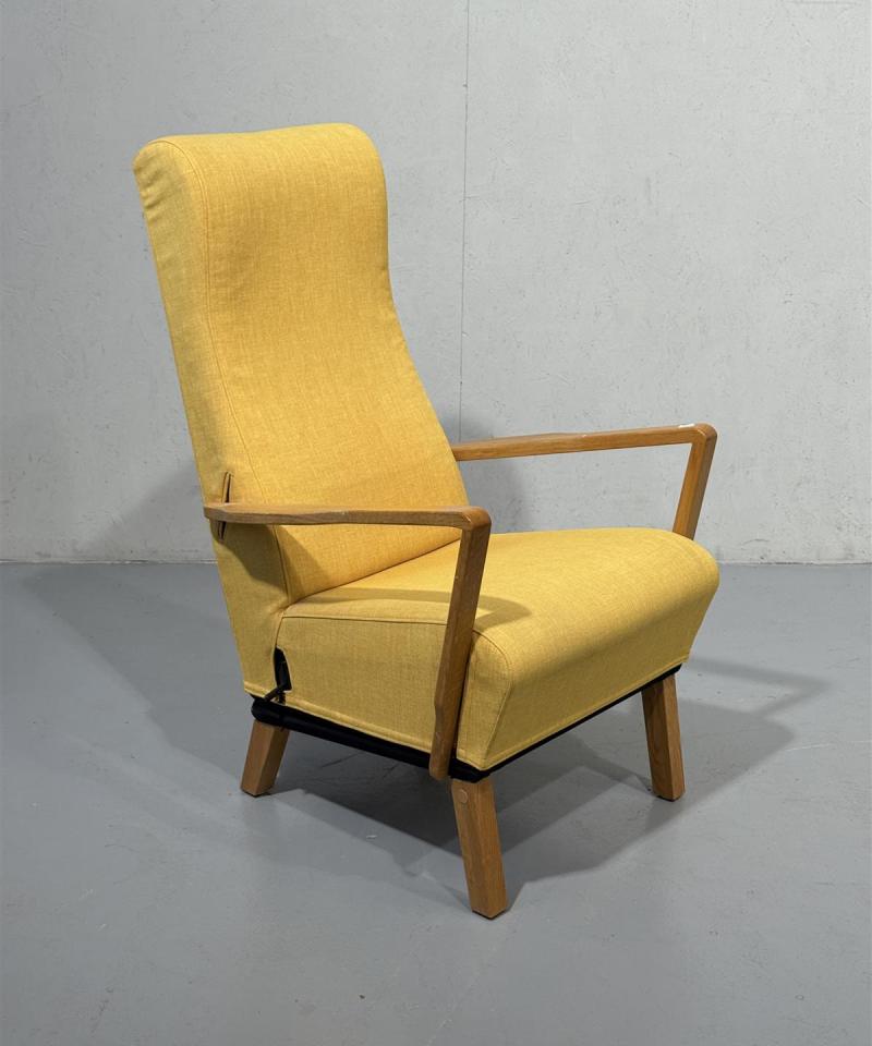 O H Sjögren Seat up seniori nojatuoli keltainen