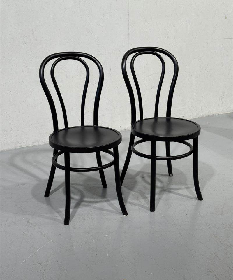 Wieniläis puutuolit (2kpl) musta