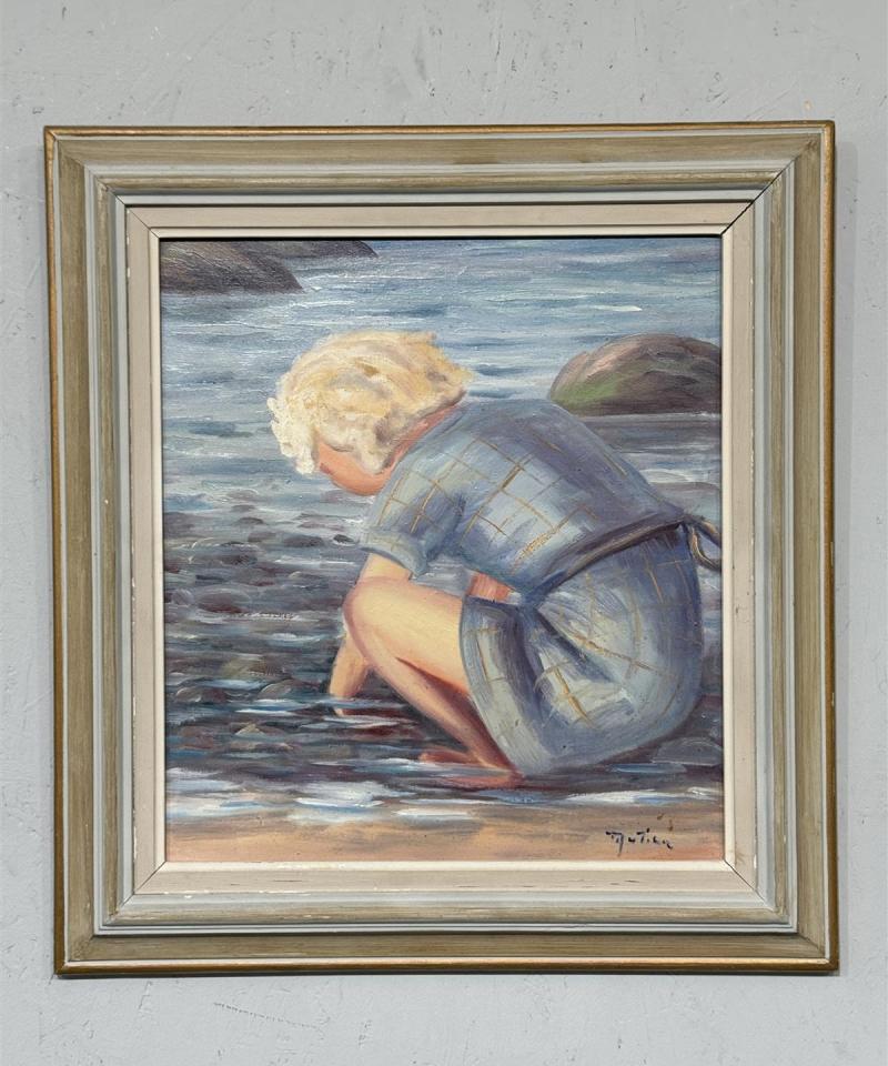 Taulu öljyväri lapsi T Jutila