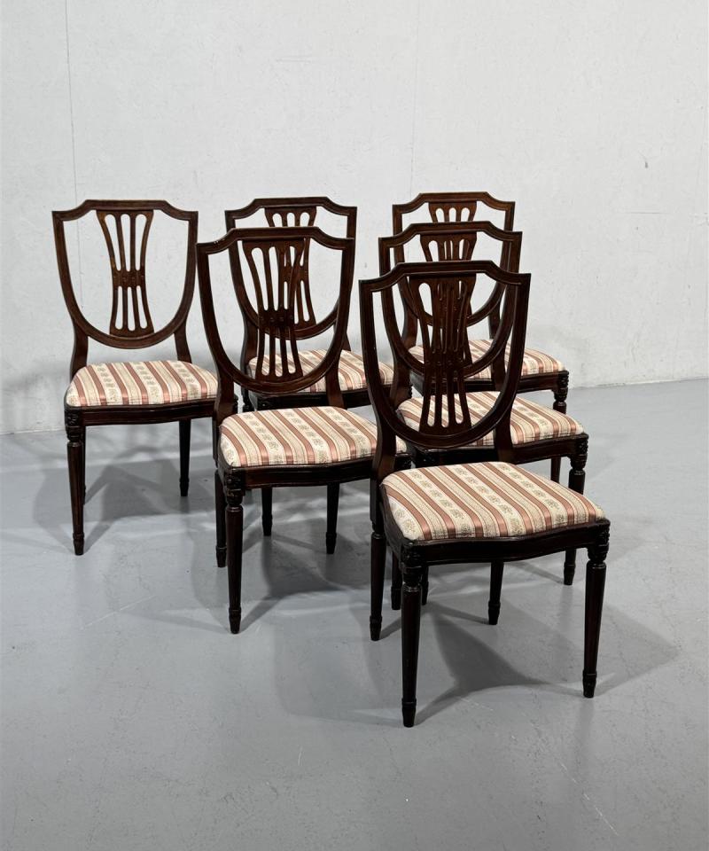 Kustavilais ruokatuolit (6kpl) ruskea