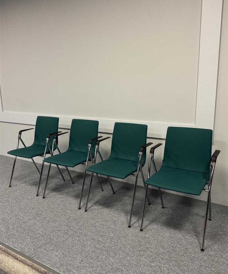 Isku Rudolf tuolit (4kpl) tumman vihreä