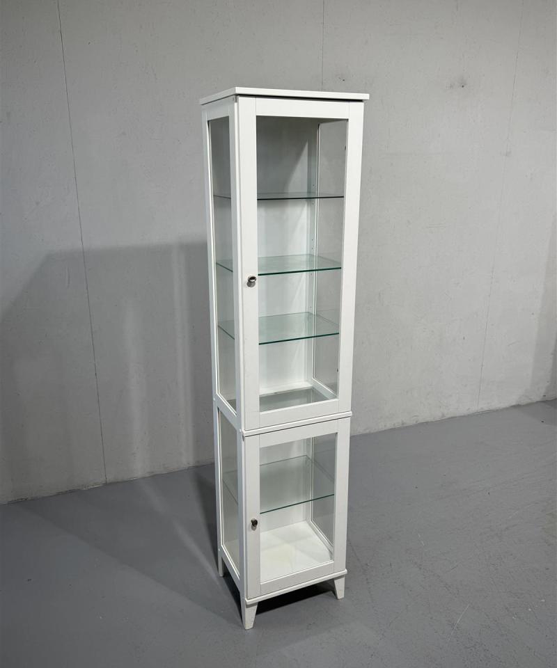 Vitriinikaappi 40x40x182 valkoinen