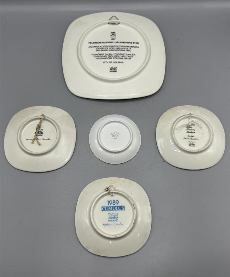 Arabia seinälautaset (5kpl)